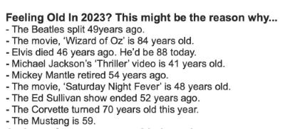 Felling old in 2023